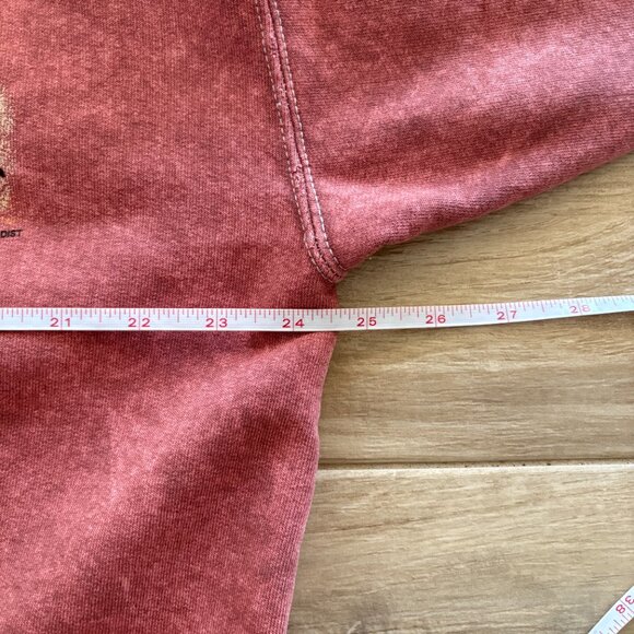 Vintage Stone Aged Rockwear Sweater Adult Large Red Pearl Snap Buffalo Western - Picture 9 of 9